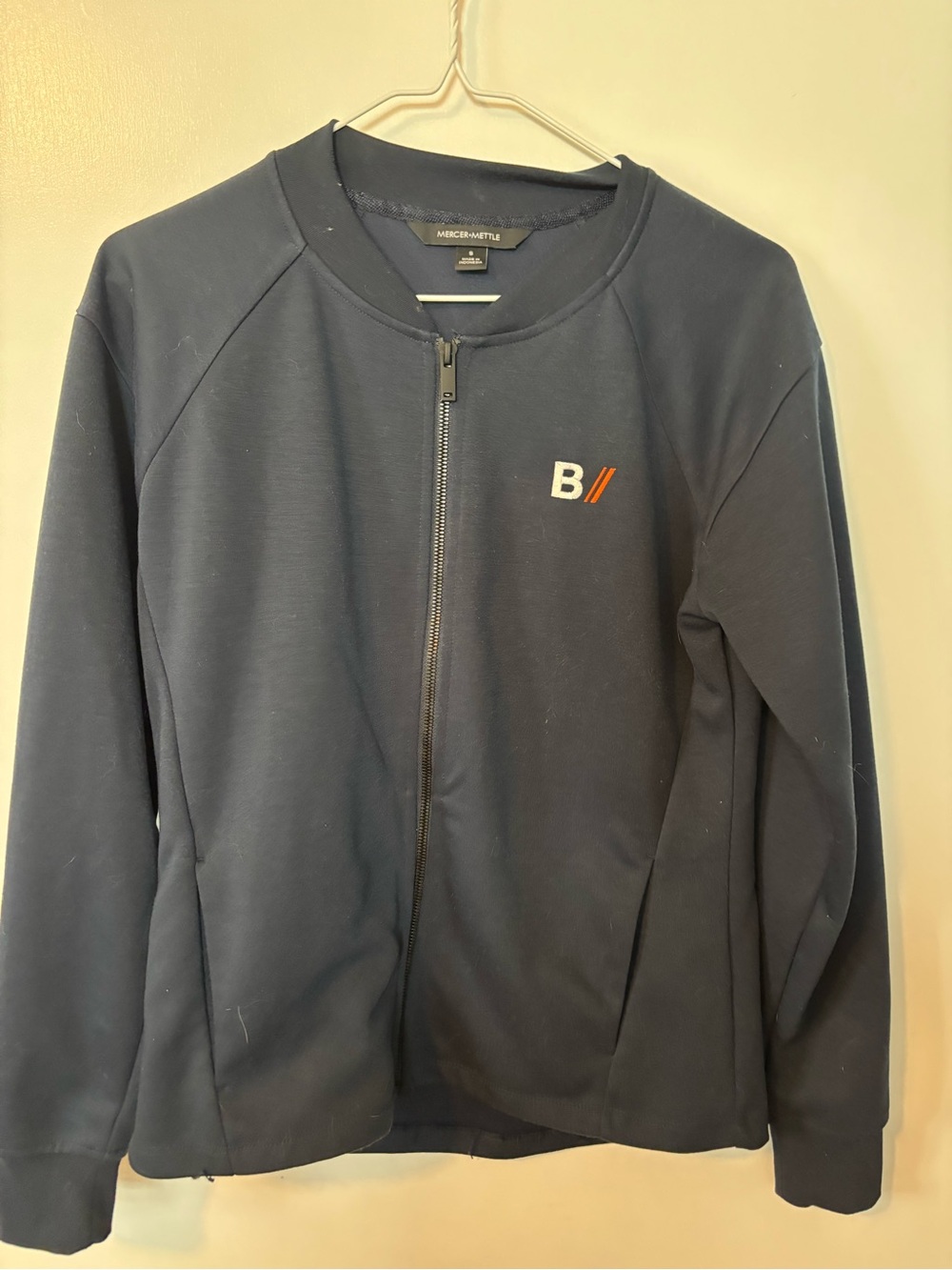 Athletic Athleisure Loungewear Navy Zip-Up Jacket Women’s Small